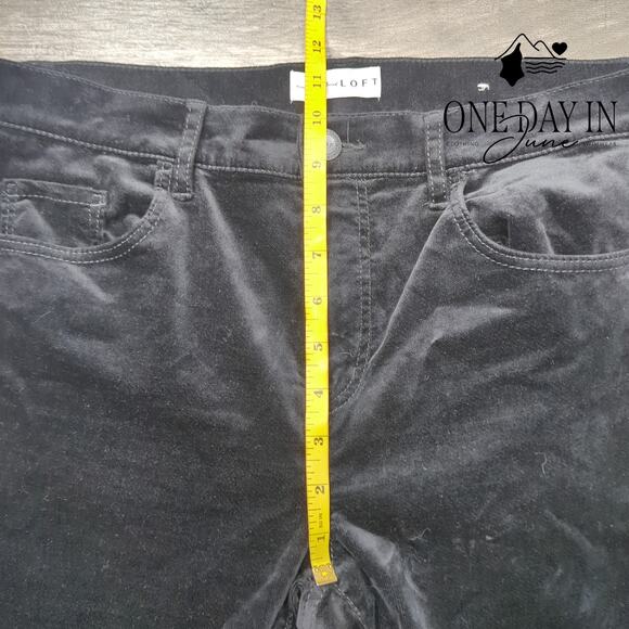 Loft High Waist Velour Pants Size 6 - Picture 4 of 6